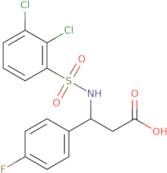 3-(2,3-Dichlorobenzenesulfonamido)-3-(4-fluorophenyl)propanoic acid