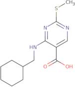 4-(cyclohexylmethylamino)-2-(methylthio)pyrimidine-5-carboxylic acid