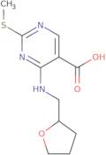 2-(Methylthio)-4-((tetrahydrofuran-2-yl)methylamino)pyrimidine-5-carboxylic acid