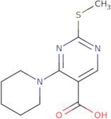 2-(Methylthio)-4-(piperidin-1-yl)pyrimidine-5-carboxylic acid