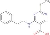 2-(Methylthio)-4-(phenethylamino)pyrimidine-5-carboxylic acid