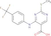 2-(Methylthio)-4-(4-(trifluoromethyl)phenylamino)pyrimidine-5-carboxylic acid