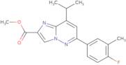 Methyl 6-(4-fluoro-3-methylphenyl)-8-isopropylimidazo[1,2-b]pyridazine-2-carboxylate