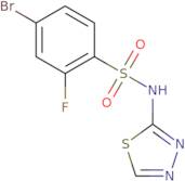 4-Bromo-2-fluoro-N-(1,3,4-thiadiazol-2-yl)benzenesulfonamide