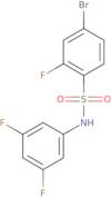 4-bromo-N-(3,5-difluorophenyl)-2-fluorobenzene-1-sulfonamide