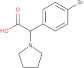 2-(4-Bromophenyl)-2-(pyrrolidin-1-yl)acetic acid