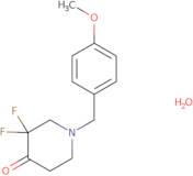 3,3-Difluoro-1-(4-methoxybenzyl)piperidin-4-one hydrate