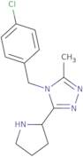 4-(4-Chlorobenzyl)-3-methyl-5-((R)-pyrrolidin-2-yl)-4H-1,2,4-triazole