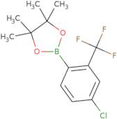 2-[4-Chloro-2-(trifluoromethyl)phenyl]-4,4,5,5-tetramethyl-1,3,2-dioxaborolane