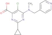 5-Chloro-2-cyclopropyl-6-(methyl(pyridin-4-ylmethyl)amino)pyrimidine-4-carboxylic acid