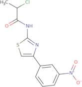 2-Chloro-N-[4-(3-nitrophenyl)-1,3-thiazol-2-yl]propanamide