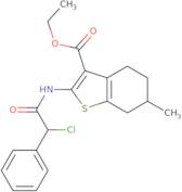 Ethyl 2-(2-chloro-2-phenylacetamido)-6-methyl-4,5,6,7-tetrahydro-1-benzothiophene-3-carboxylate