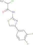 2-Chloro-N-[4-(3,4-difluorophenyl)-1,3-thiazol-2-yl]propanamide