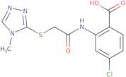 4-Chloro-2-{2-[(4-methyl-4H-1,2,4-triazol-3-yl)sulfanyl]acetamido}benzoic acid