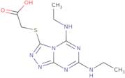 2-{[Bis(ethylamino)-[1,2,4]triazolo[4,3-a][1,3,5]triazin-3-yl]sulfanyl}acetic acid