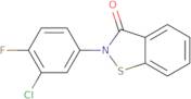 2-(3-Chloro-4-fluorophenyl)-2,3-dihydro-1,2-benzothiazol-3-one
