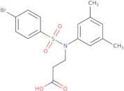 3-[N-(3,5-Dimethylphenyl)4-bromobenzenesulfonamido]propanoic acid