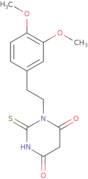 1-[2-(3,4-Dimethoxyphenyl)ethyl]-2-sulfanyl-1,4,5,6-tetrahydropyrimidine-4,6-dione