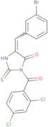 5-[(3-Bromophenyl)methylidene]-3-(2,4-dichlorobenzoyl)-2-sulfanylideneimidazolidin-4-one