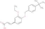 (2E)-3-{4-[(4-tert-Butylphenyl)methoxy]-3-ethoxyphenyl}prop-2-enoic acid