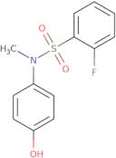 2-Fluoro-N-(4-hydroxyphenyl)-N-methylbenzene-1-sulfonamide