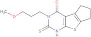 11-(3-Methoxypropyl)-10-sulfanyl-7-thia-9,11-diazatricyclo[6.4.0.0,2,6]dodeca-1(8),2(6),9-trien-12…