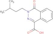 3-(3-Methylbutyl)-4-oxo-3,4-dihydrophthalazine-1-carboxylic acid