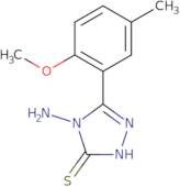 4-Amino-5-(2-methoxy-5-methylphenyl)-4H-1,2,4-triazole-3-thiol