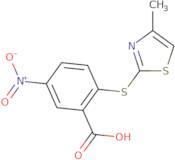 2-[(4-Methyl-1,3-thiazol-2-yl)sulfanyl]-5-nitrobenzoic acid