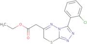 Ethyl 2-[3-(2-chlorophenyl)-7H-[1,2,4]triazolo[3,4-b][1,3,4]thiadiazin-6-yl]acetate
