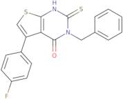 3-Benzyl-5-(4-fluorophenyl)-2-sulfanyl-3H,4H-thieno[2,3-d]pyrimidin-4-one