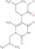 N-[6-Amino-1-(2-methylpropyl)-2,4-dioxo-1,2,3,4-tetrahydropyrimidin-5-yl]-2-chloro-N-(2-methylpropyl)acetamide