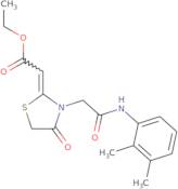 Ethyl 2-(3-{[(2,3-dimethylphenyl)carbamoyl]methyl}-4-oxo-1,3-thiazolidin-2-ylidene)acetate