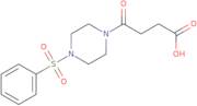 4-[4-(Benzenesulfonyl)piperazin-1-yl]-4-oxobutanoic acid