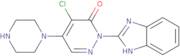 2-(1H-Benzoimidazol-2-yl)-4-chloro-5-piperazin-1-yl-2H-pyridazin-3-one