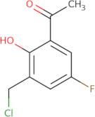 1-[3-(Chloromethyl)-5-fluoro-2-hydroxyphenyl]ethan-1-one