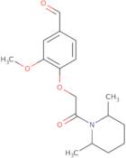 4-[2-(2,6-Dimethylpiperidin-1-yl)-2-oxoethoxy]-3-methoxybenzaldehyde