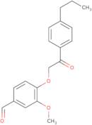 3-Methoxy-4-[2-oxo-2-(4-propylphenyl)ethoxy]benzaldehyde