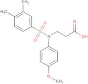 3-[N-(4-Methoxyphenyl)3,4-dimethylbenzenesulfonamido]propanoic acid