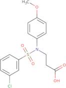 3-[N-(4-Methoxyphenyl)3-chlorobenzenesulfonamido]propanoic acid