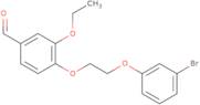 4-[2-(3-Bromophenoxy)ethoxy]-3-ethoxybenzaldehyde