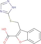 3-[(4H-1,2,4-Triazol-3-ylsulfanyl)methyl]-1-benzofuran-2-carboxylic acid