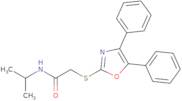 2-((4,5-Diphenyloxazol-2-yl)thio)-N-isopropylacetamide