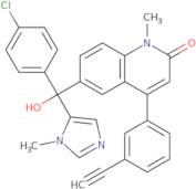 (R)-6-((4-Chlorophenyl)(hydroxy)(1-methyl-1H-imidazol-5-yl)methyl)-4-(3-ethynylphenyl)-1-methylquinolin-2(1H)-one