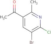 1-(5-Bromo-6-chloro-2-methyl-3-pyridinyl)-1-ethanone