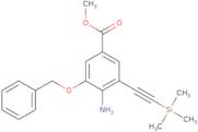 Methyl 4-amino-3-(benzyloxy)-5-[2-(trimethylsilyl)ethynyl]benzenecarboxylate