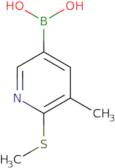 3-Methyl-2-(methylthio)pyridine-5-boronic acid