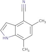 5,7-Dimethyl-1H-indole-4-carbonitrile