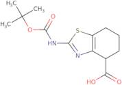 2-{[(tert-butoxy)carbonyl]amino}-4,5,6,7-tetrahydro-1,3-benzothiazole-4-carboxylic acid