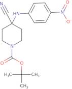 tert-Butyl 4-cyano-4-((4-nitrophenyl)amino)piperidine-1-carboxylate